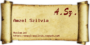 Amzel Szilvia névjegykártya